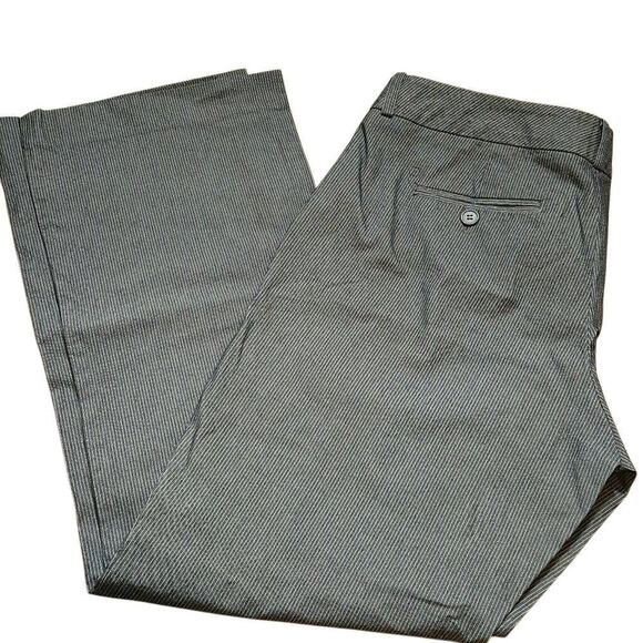New York & Company pinstriped slacks 8P - Picture 1 of 4